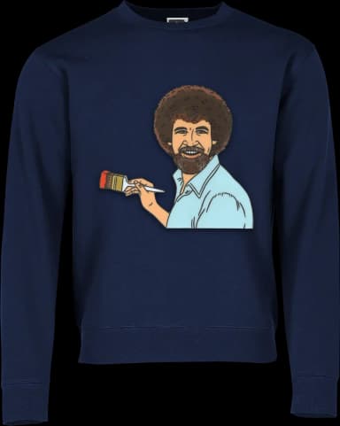 Bob Ross Sweater - Französisch Navy