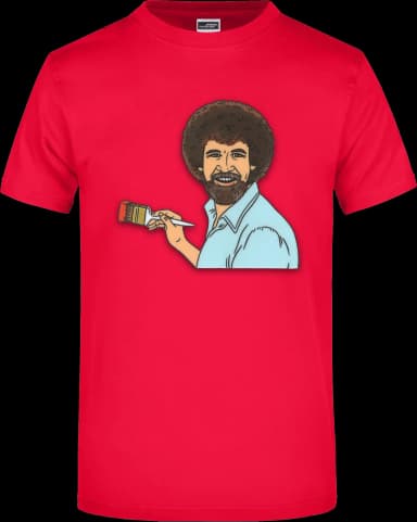 Bob Ross T-Shirt - Rot