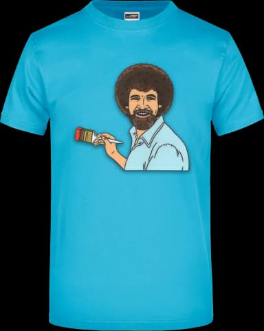 Bob Ross T-Shirt - Türkis
