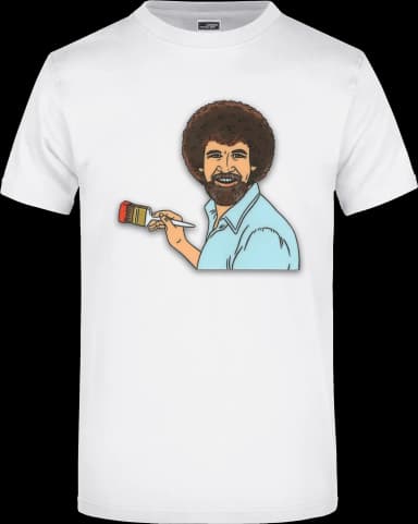 Bob Ross T-Shirt - Weiß