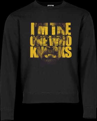 I am the One Who Knocks Pullover - Schwarz