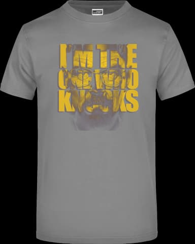 I am the One Who Knocks T-Shirt - Dunkelgrau