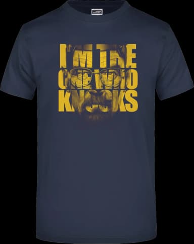 I am the One Who Knocks T-Shirt - Navy