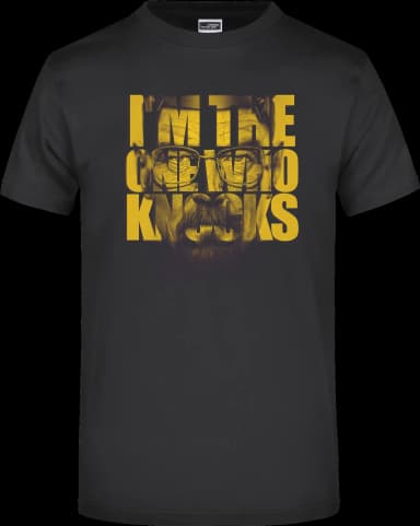 I am the One Who Knocks T-Shirt - Schwarz