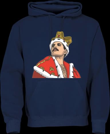 Freddy Mercury Hoodie - Französisch Navy