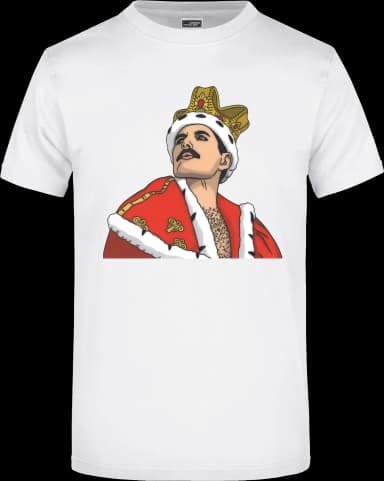 Freddy Mercury T-Shirt - Weiß