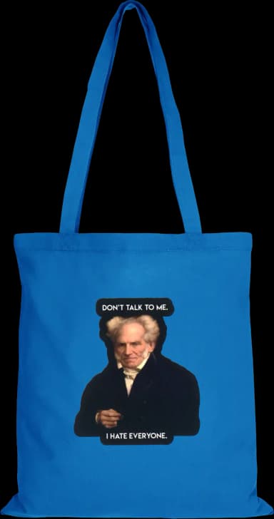 Schopenhauer Beutel Lang - Hellblau