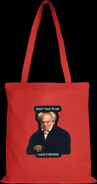 Schopenhauer Beutel Lang - Rot