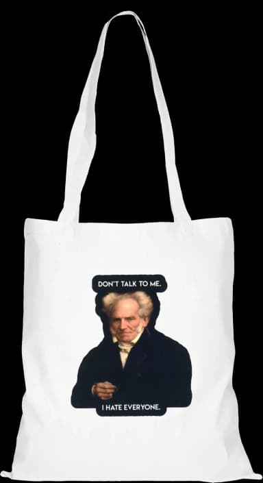 Schopenhauer Beutel Lang - Weiß