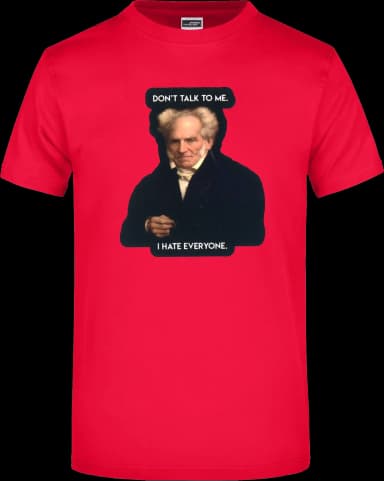 Schopenhauer T-Shirt - Rot