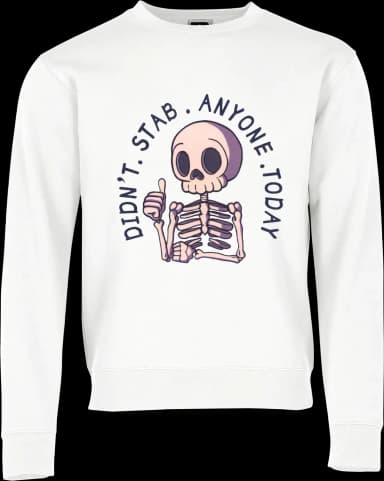 Stab Pullover - Weiß