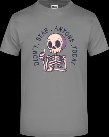 Stab T-Shirt - Dunkelgrau