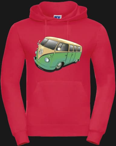 VW Bulli Hoodie - Rot