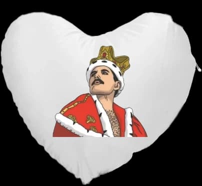 Freddy Mercury Herz-Kissen