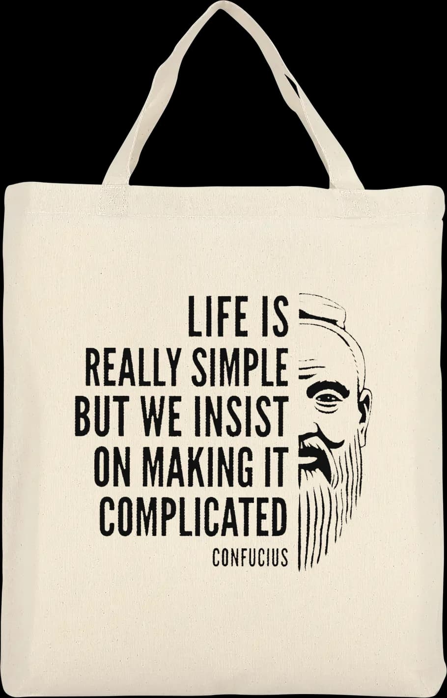 Konfuzius Beutel (kurze Henkel)