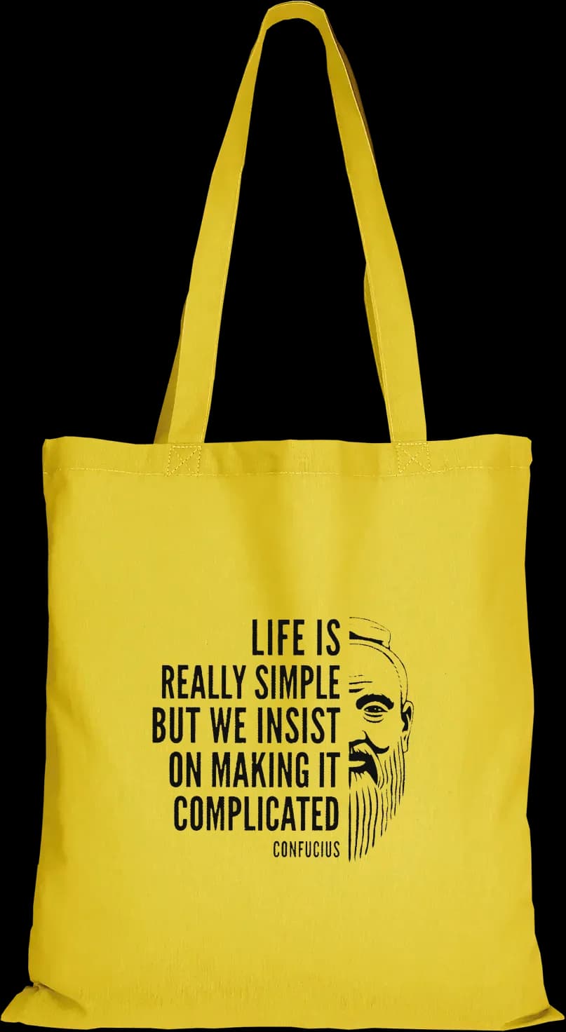 Konfuzius Beutel (lange Henkel)