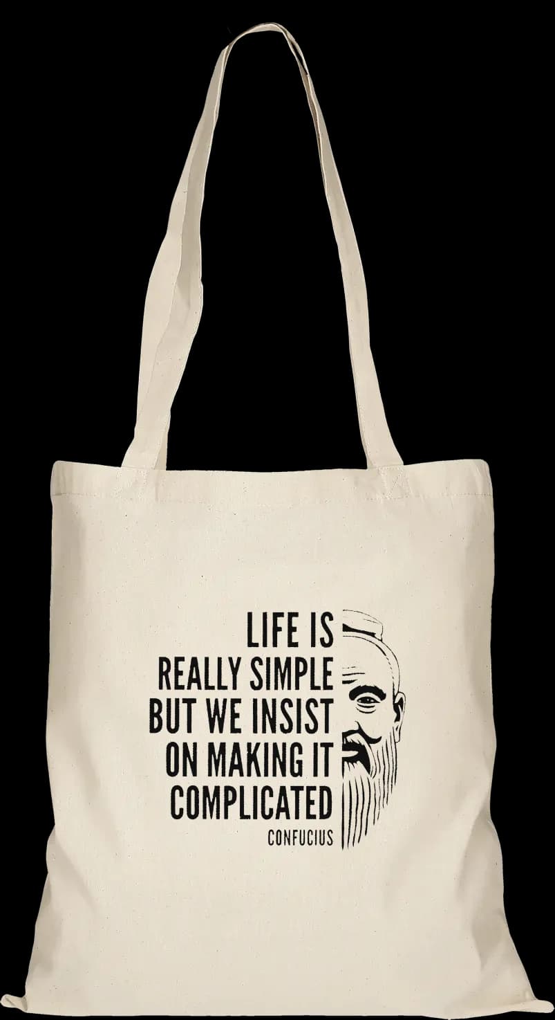 Konfuzius Beutel (lange Henkel)