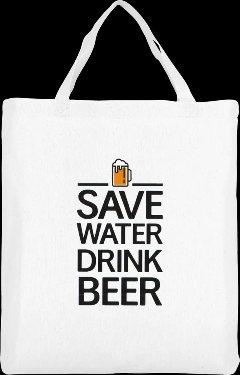 Save Water Drink Beer Beutel Kurz