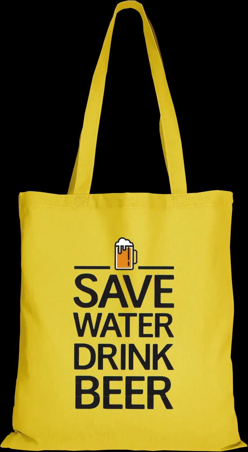 Save Water Drink Beer Beutel Lang